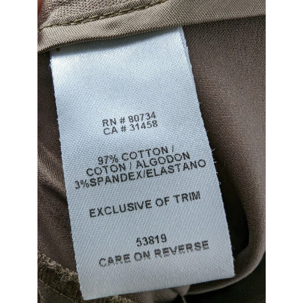 Max Mara To The Max women 10 Tan Cotton Blend Wide Leg Trouser Work Career Pant - Picture 9 of 10